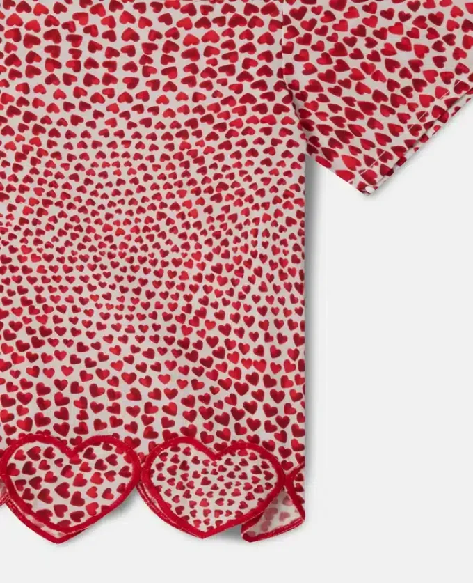Camicia in cotone biologico High Summer Hearts