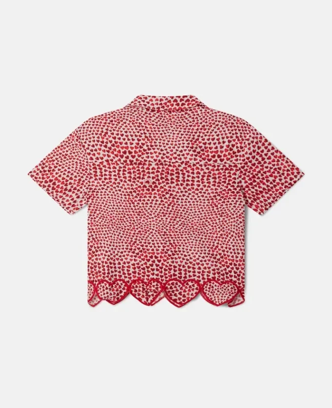 Camicia in cotone biologico High Summer Hearts