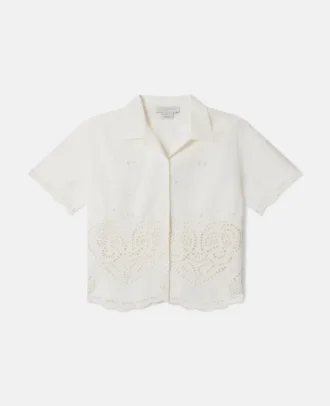 Camicia in cotone ricamato Anglaise