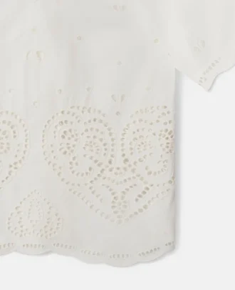 Camicia in cotone ricamato Anglaise