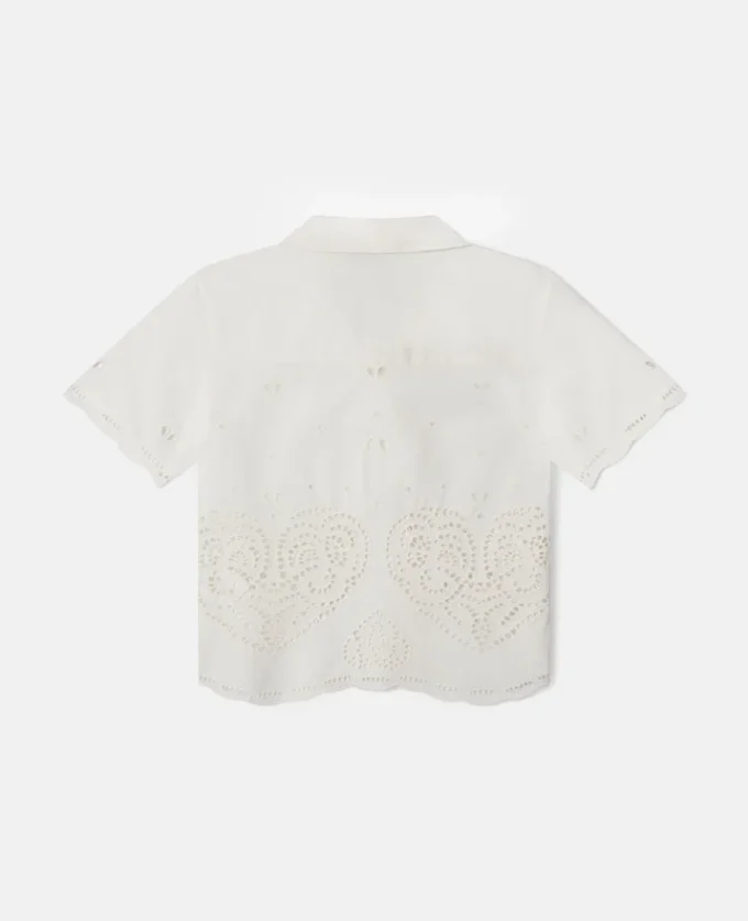 Camicia in cotone ricamato Anglaise Camicia in cotone ricamato Anglaise