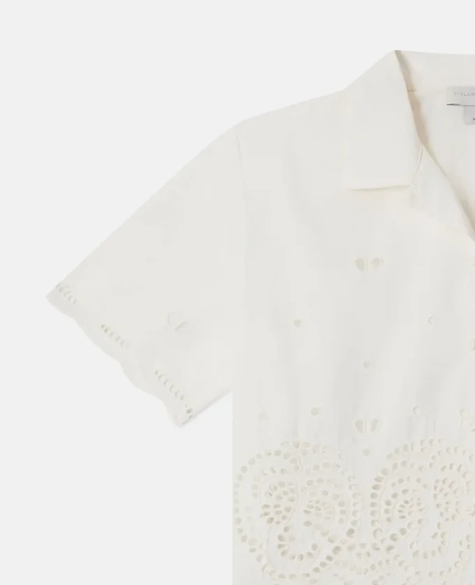 Camicia in cotone ricamato Anglaise Camicia in cotone ricamato Anglaise