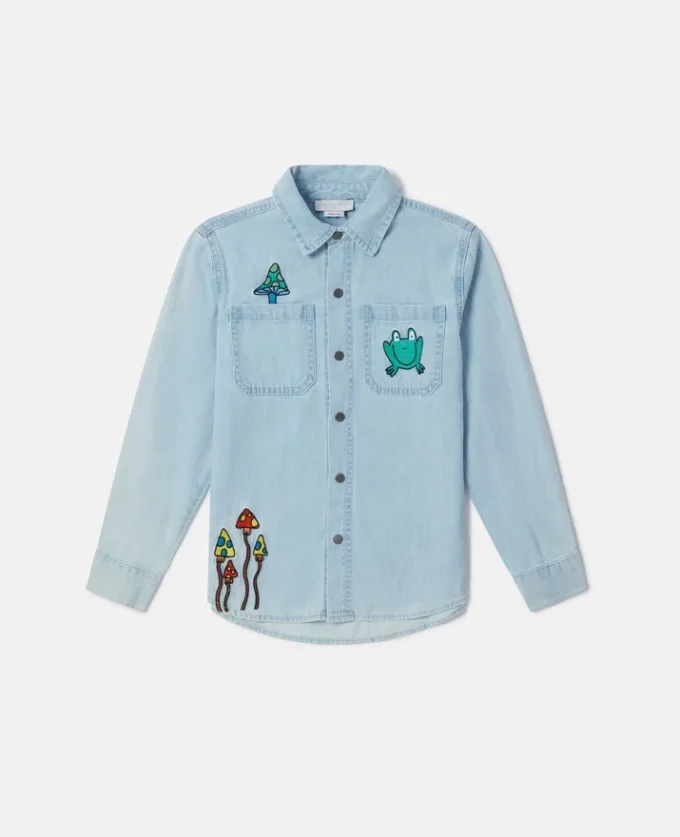 Camicia in denim Woodland Friends Camicia in denim Woodland Friends