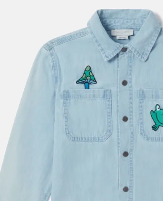 Camicia in denim Woodland Friends
