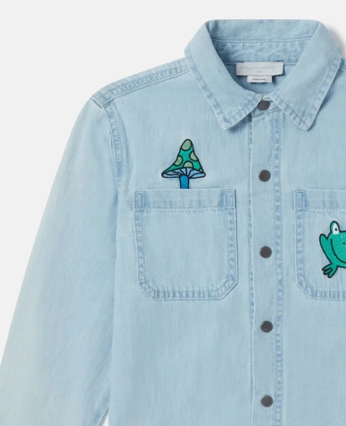 Camicia in denim Woodland Friends Camicia in denim Woodland Friends