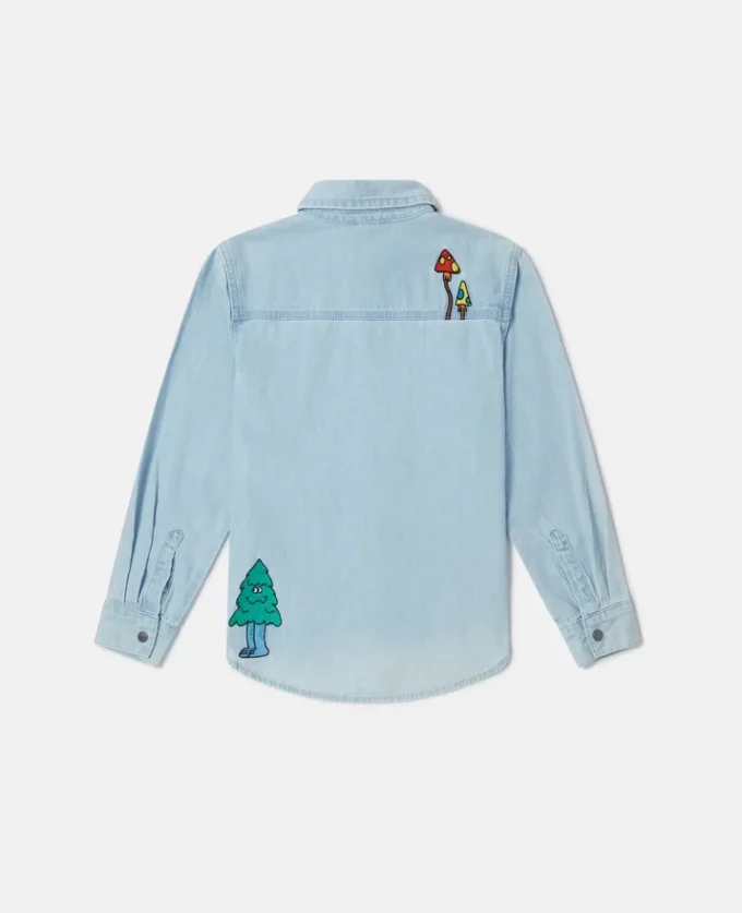 Camicia in denim Woodland Friends Camicia in denim Woodland Friends