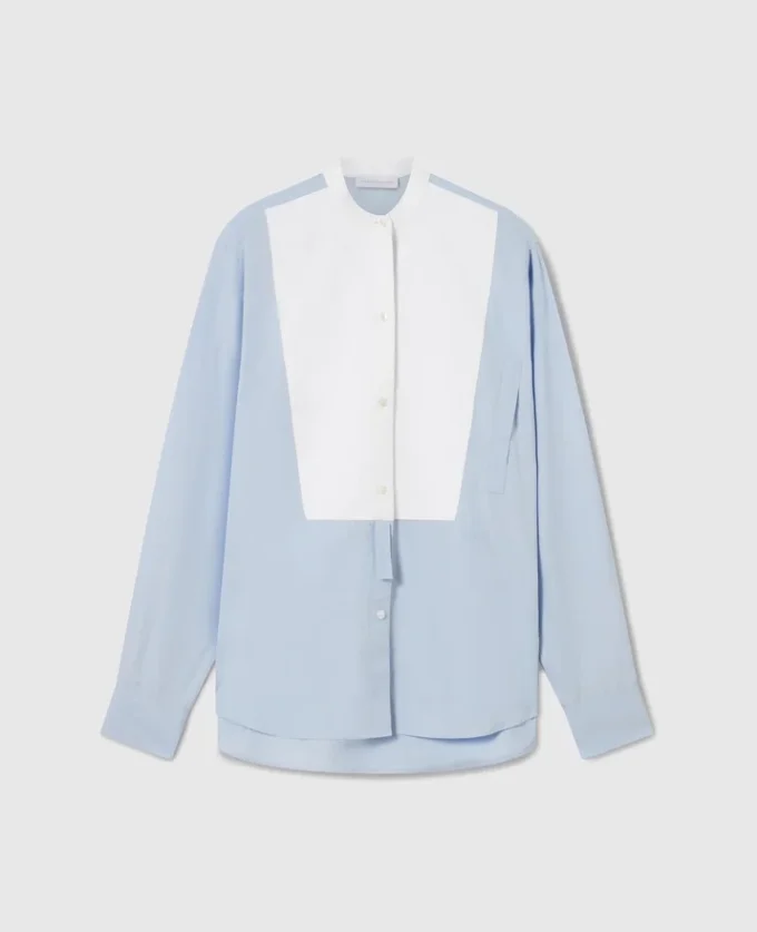Camicia in popeline con pettorina Tuxedo Camicia in popeline con pettorina Tuxedo