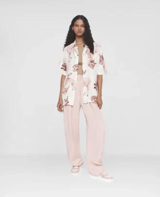 Camicia in seta con stampa Rewild Fauna