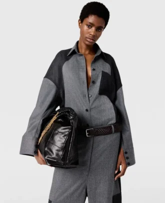 Camicia oversize a pannelli