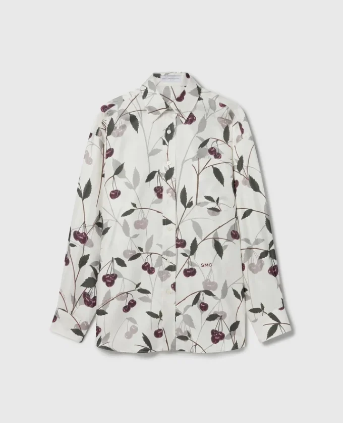 Camicia oversize con stampa ciliegie Camicia oversize con stampa ciliegie