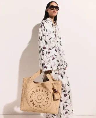Camicia oversize con stampa ciliegie