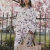 Camicia oversize con stampa ciliegie Camicia oversize con stampa ciliegie