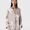 Camicia oversize con stampa colomba Camicia oversize con stampa colomba