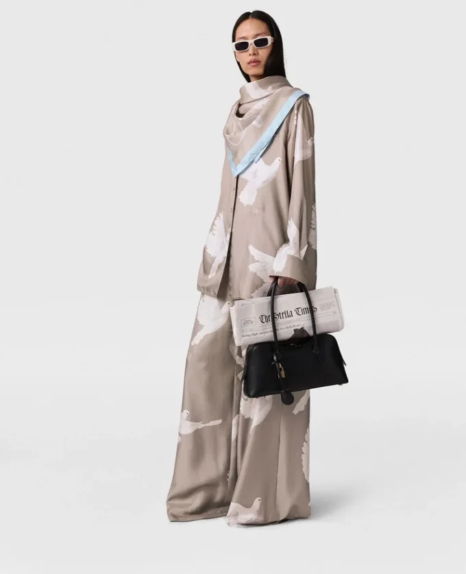 Camicia oversize con stampa colomba Camicia oversize con stampa colomba