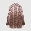 Camicia oversize con stampa serpente Camicia oversize con stampa serpente