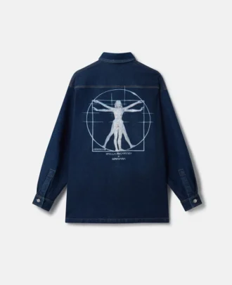 Camicia oversize in denim con ricamo Platinum Dream