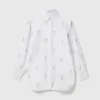Camicia Oxford impreziosita da cristalli senza piombo Camicia Oxford impreziosita da cristalli senza piombo