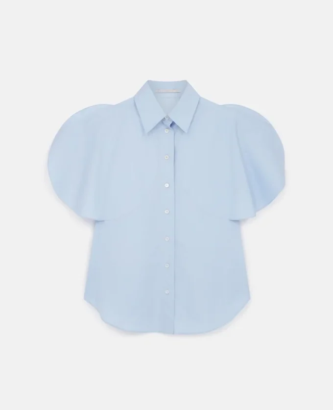 Camicia svasata a maniche corte Camicia svasata a maniche corte