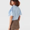 Camicia svasata a maniche corte Camicia svasata a maniche corte