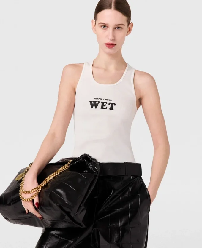 Canotta con scollo a vogatore Slippery When Wet Canotta con scollo a vogatore Slippery When Wet