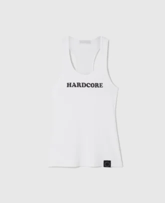 Canotta con slogan Hardcore
