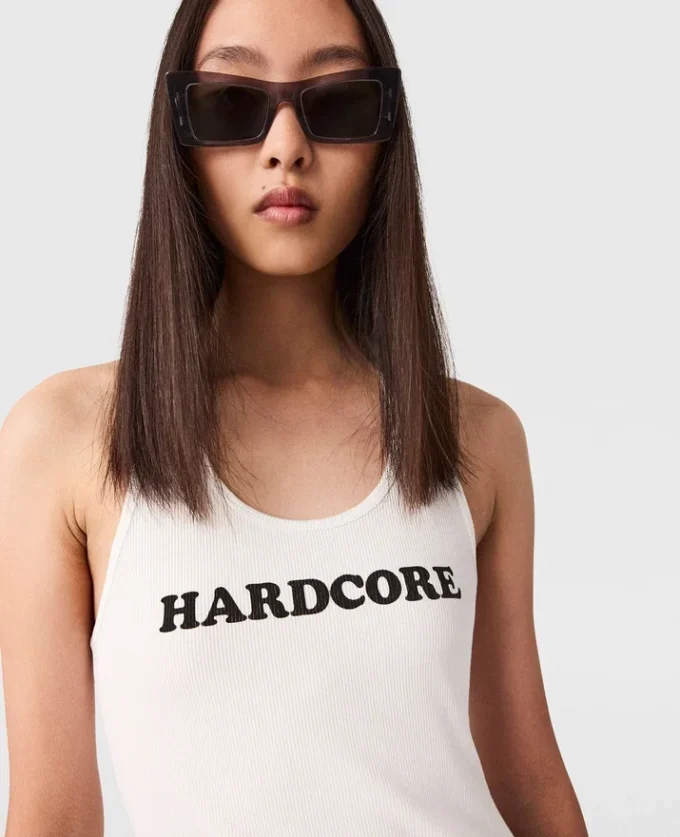 Canotta con slogan Hardcore Canotta con slogan Hardcore