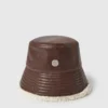 Cappello a secchiello con logo e fodera in peluche Cappello a secchiello con logo e fodera in peluche