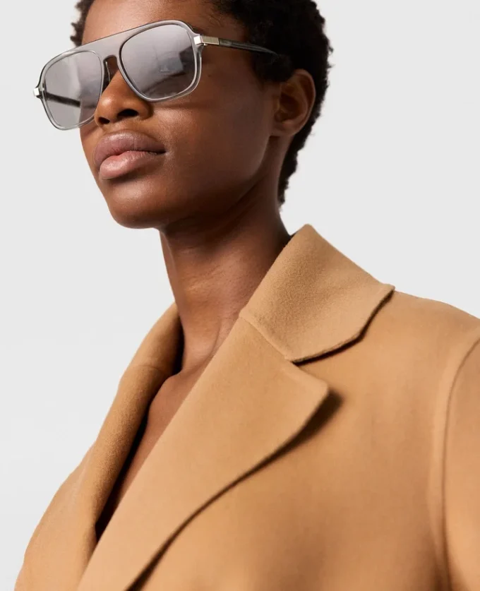 Cappotto double-face con cintura Cappotto double-face con cintura