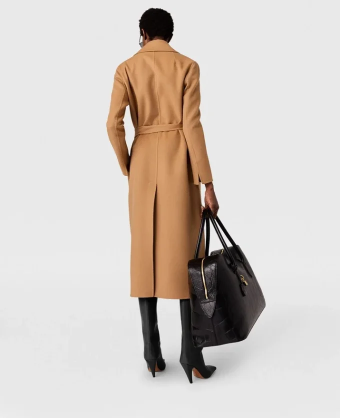 Cappotto double-face con cintura Cappotto double-face con cintura