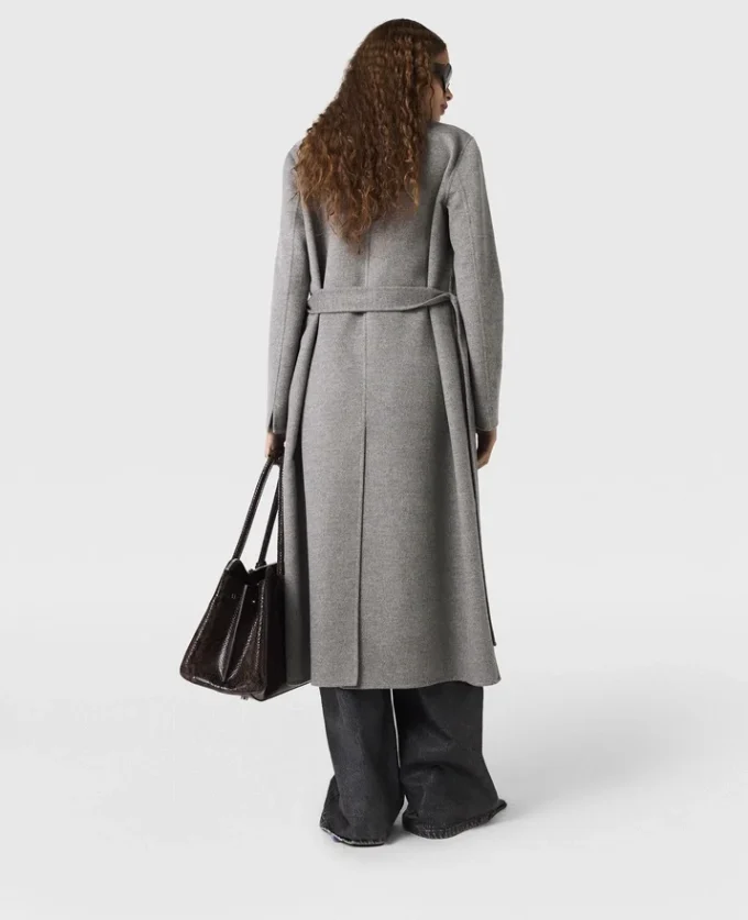 Cappotto double-face con cintura Cappotto double-face con cintura