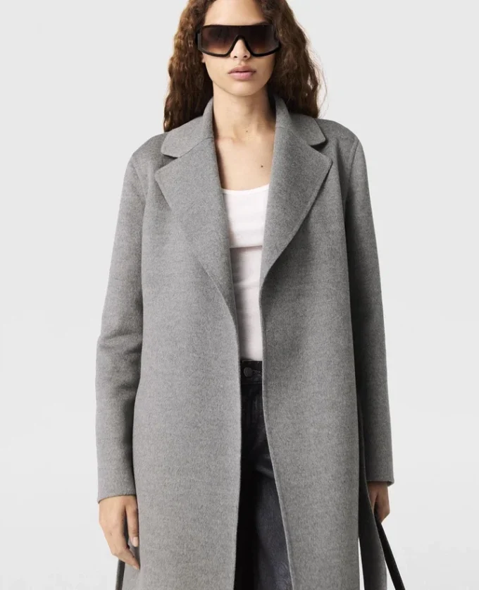 Cappotto double-face con cintura Cappotto double-face con cintura