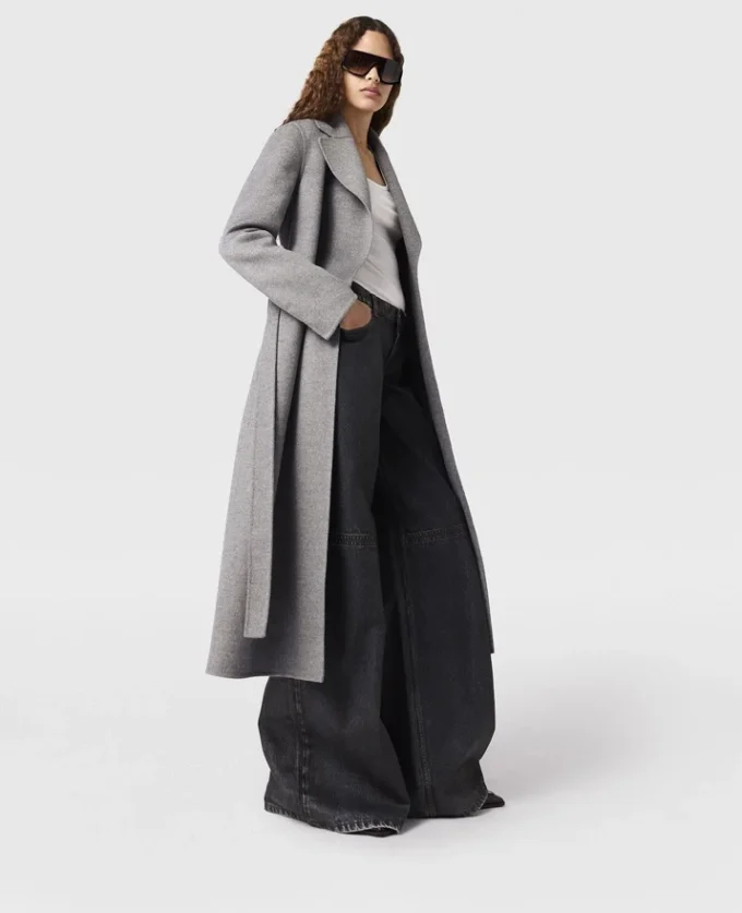 Cappotto double-face con cintura Cappotto double-face con cintura