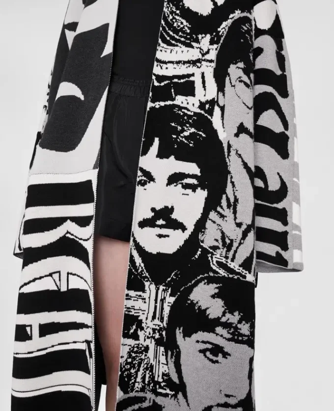 Cappotto in maglia con pannelli Get Back Cappotto in maglia con pannelli Get Back