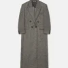 Cappotto lungo doppiopetto in tweed Cappotto lungo doppiopetto in tweed