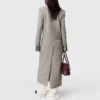 Cappotto lungo doppiopetto in tweed Cappotto lungo doppiopetto in tweed