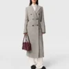 Cappotto lungo doppiopetto in tweed Cappotto lungo doppiopetto in tweed