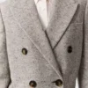 Cappotto lungo doppiopetto in tweed Cappotto lungo doppiopetto in tweed