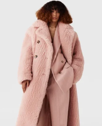 Cappotto lungo oversize in peluche