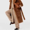 Cappotto Teddy in peluche con cintura Cappotto Teddy in peluche con cintura