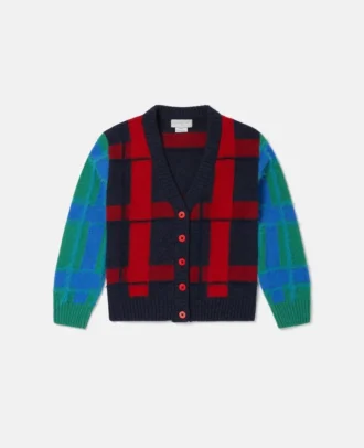 Cardigan a quadri