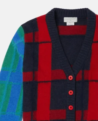 Cardigan a quadri