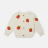 Cardigan all’uncinetto con fragole Cardigan all’uncinetto con fragole