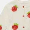 Cardigan all’uncinetto con fragole Cardigan all’uncinetto con fragole