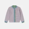Cardigan con bordi smerlati