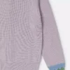 Cardigan con bordi smerlati