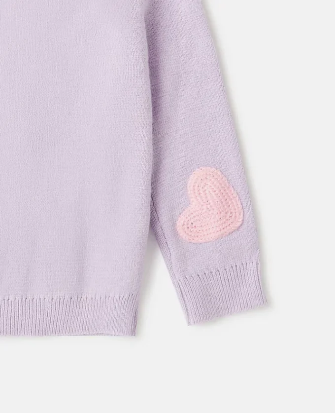 Cardigan con ricamo grafico Earth Friends Cardigan con ricamo grafico Earth Friends