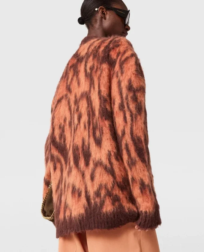 Cardigan con scollo a V Cloud Leopard Cardigan con scollo a V Cloud Leopard