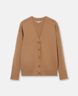 Cardigan con scollo a V e maniche lunghe