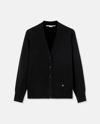 Cardigan con scollo a V e maniche lunghe