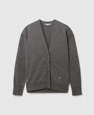 Cardigan con scollo a V e maniche lunghe